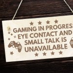 Gaming Signs For Boys Bedroom Man Cave Engraved Sign