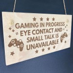 Gaming Signs For Boys Bedroom Man Cave Engraved Sign