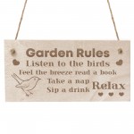 Garden Rules Sign For Outside Garden Signs And Plaques Engraved