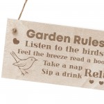 Garden Rules Sign For Outside Garden Signs And Plaques Engraved