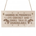 Gaming Signs For Boys Bedroom Engraved Hanging Plaque