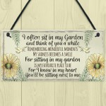 Garden Memorial PACK OF 3 Hanging Signs For Garden Shed