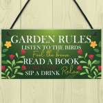 Pack of 3 Hanging Garden Plaques For Garden Shed Summer House