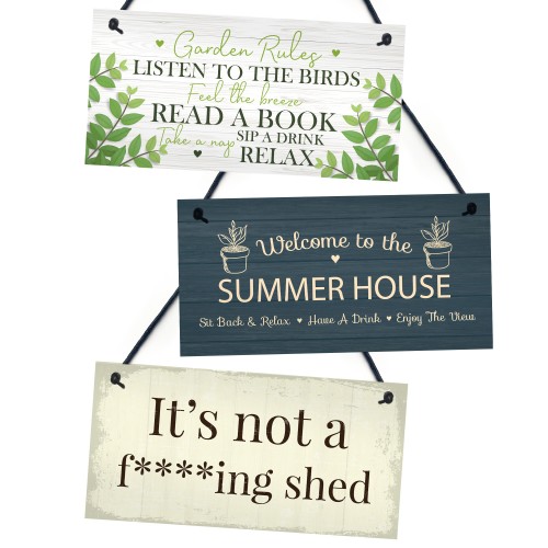 Summer House Signs 3 Pack Bundle Novelty Hanging Signs