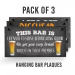 Funny Home Bar Sign BUNDLE Accessories For Home Pub Garden 