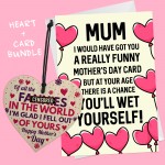 Funny Rude Mothers Day Gifts Novelty Heart Mothers Day Card