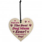 Mothers Day Card And Heart Gift From The Dog Funny Dog Mum Gift