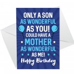 Son Birthday Card And Wooden Heart Bundle Funny Birhtday Card