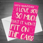 Funny Anniversary Card For Husband Boyfriend Husband Girlfriend