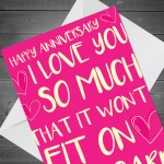 Funny Anniversary Card For Husband Boyfriend Husband Girlfriend