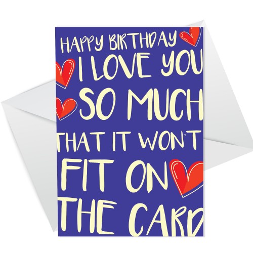 Birthday Card For Boyfriend Girlfriend Husband Wife Novelty