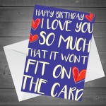 Birthday Card For Boyfriend Girlfriend Husband Wife Novelty