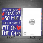 Birthday Card For Boyfriend Girlfriend Husband Wife Novelty