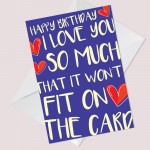 Birthday Card For Boyfriend Girlfriend Husband Wife Novelty