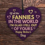 Funny Mothers Day Gift For Mum Novelty Wooden Heart Gift 