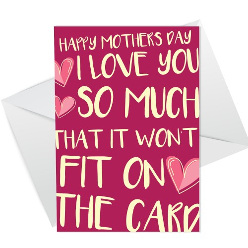 Funny Mothers Day Card For Mum From Daughter Son Novelty Card