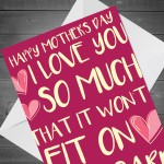 Funny Mothers Day Card For Mum From Daughter Son Novelty Card