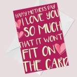 Funny Mothers Day Card For Mum From Daughter Son Novelty Card