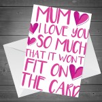 Mum Card From Daughter Son Novelty Joke Birthday Mothers Day