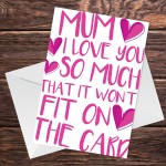 Mum Card From Daughter Son Novelty Joke Birthday Mothers Day