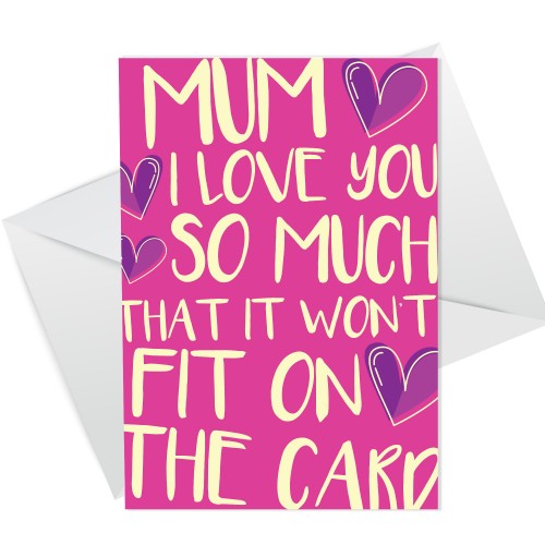 Funny Mum Card For Birthday Mothers Day Novelty Card