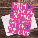 Funny Mum Card For Birthday Mothers Day Novelty Card