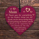 THANK YOU Gift For Mum Mummy Birthday Mothers Day Gift Heart