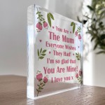 Gifts for Mum Birthday Gifts Acrylic Plaque Mum Gifts