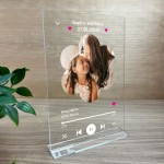 Personalised Song Plaque With Stand Mothers Day Gift For Mum