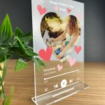 PERSONALISED Mothers Day Photo Song Plaque Gift For Mum 