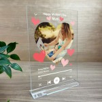 PERSONALISED Mothers Day Photo Song Plaque Gift For Mum 