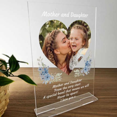 Personalised Mother And Daughter Photo Plaque Gift Birthday