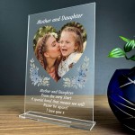 Personalised Mother And Daughter Photo Plaque Gift Birthday