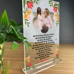 Personalised My Mum Custom Photo Plaque Birthday Gift For Mum