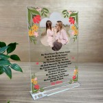 Personalised My Mum Custom Photo Plaque Birthday Gift For Mum