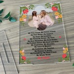 Personalised My Mum Custom Photo Plaque Birthday Gift For Mum