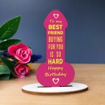 Funny Friendship Plaque Joke Novelty Birthday Gift For Friend