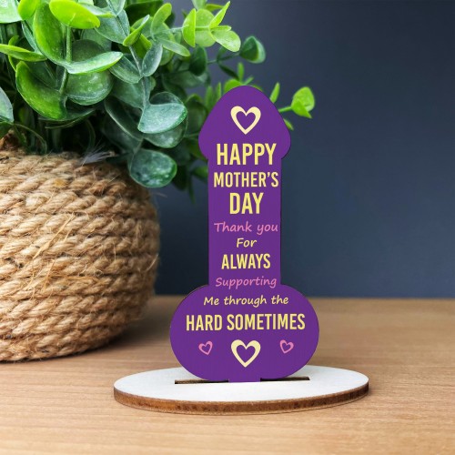 Thank You Gift For Mum On Mothers Day Wood Plaque Funny