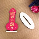 Funny Mothers Day Gift From Son Wood Plaque Joke Humour