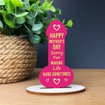 Funny Mothers Day Gift From Son Daughter Wood Plaque Joke