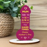 Mum Gifts From Daughter Son Mothers Day Gifts Funny Wood Plaque 