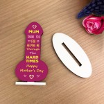 Mum Gifts From Daughter Son Mothers Day Gifts Funny Wood Plaque 