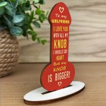 Gifts for Girlfriend Wood Plaque Funny Anniversary Birthday Gift