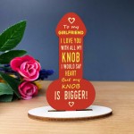 Gifts for Girlfriend Wood Plaque Funny Anniversary Birthday Gift