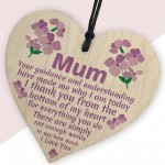 Mothers Day Birthday Gifts For Mum Wood Heart Mum Gifts