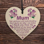 Mothers Day Birthday Gifts For Mum Wood Heart Mum Gifts