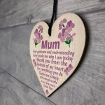 Mothers Day Birthday Gifts For Mum Wood Heart Mum Gifts