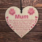 Mothers Day Gifts For MUM Wood Heart Mum Gifts From Daugher Son