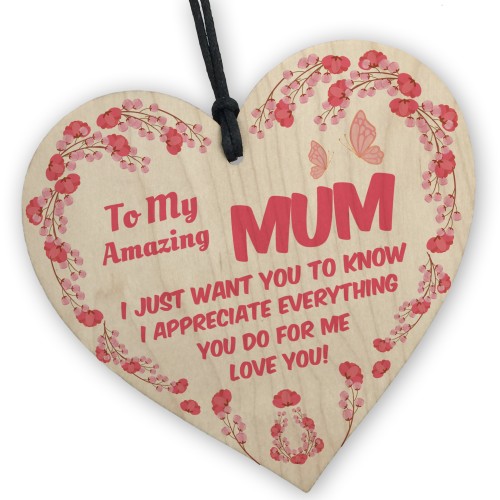 Mum Gifts From Son Daughter For Mothers Day Birthday Heart