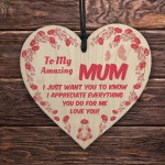 Mum Gifts From Son Daughter For Mothers Day Birthday Heart